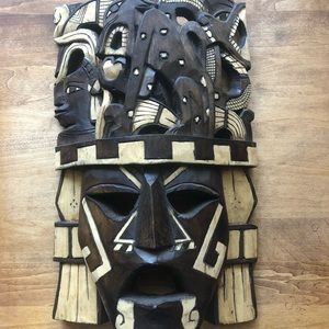 Mexican Handcarved Mask Wall Decor Indoor Outdoor